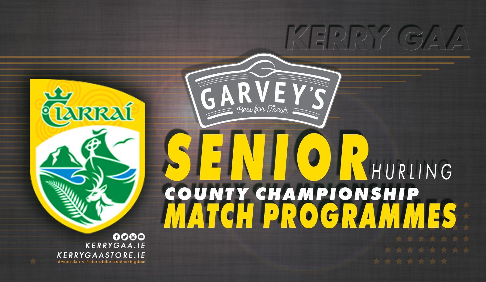 Match Programmes – Garvey’s SuperValu County Senior Hurling Championship