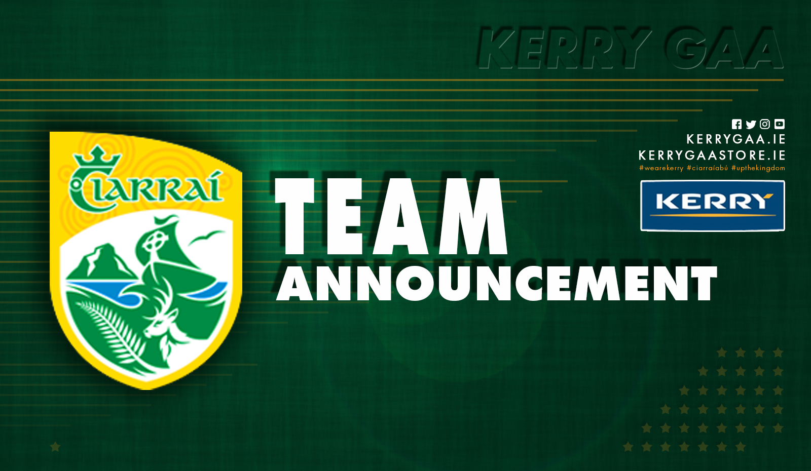 Team Announcement: Kerry vs Tipperary – McGrath Cup