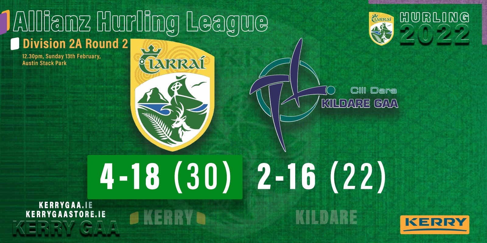 Victory for Kerry Hurlers over the Lilywhites