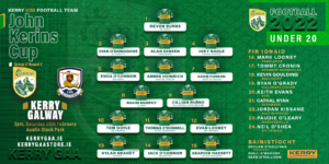Kerry GAA - kerry V galway 2022 u20 football joe kerins cup g2 r2 website