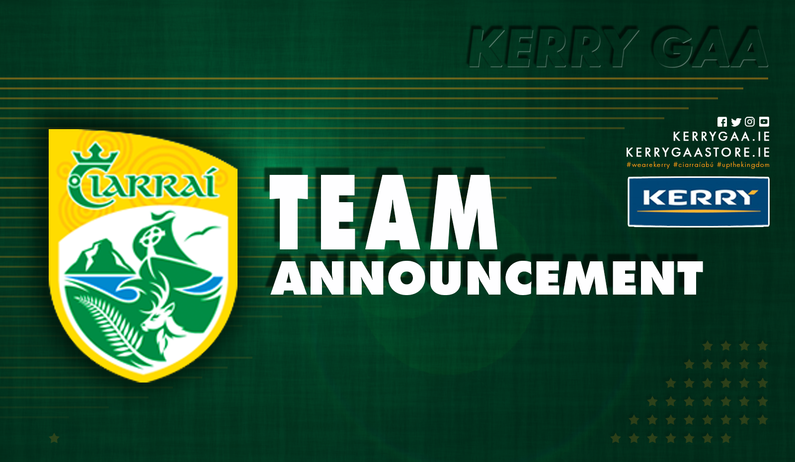 Team Announcement: Kerry vs Armagh – Allianz Football League