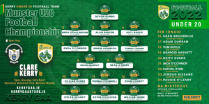 Kerry GAA - clare v kerry u20 football 2022 munster semi final website