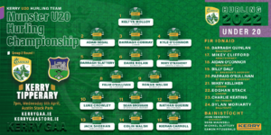 Kerry GAA - kerry v tipperary 2022 u20 munster hurling championship g2 r1 website
