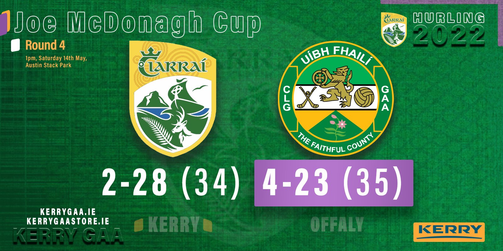 Agonising 1 point defeat for Kerry in Joe McDonagh Cup