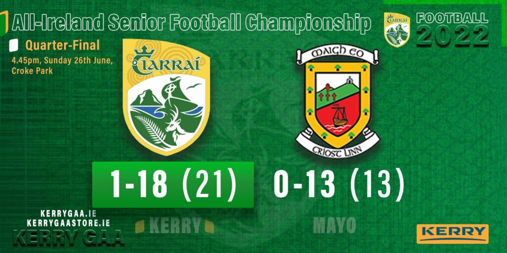 Kerry march on to All-Ireland Senior Football Championship Semi-Final