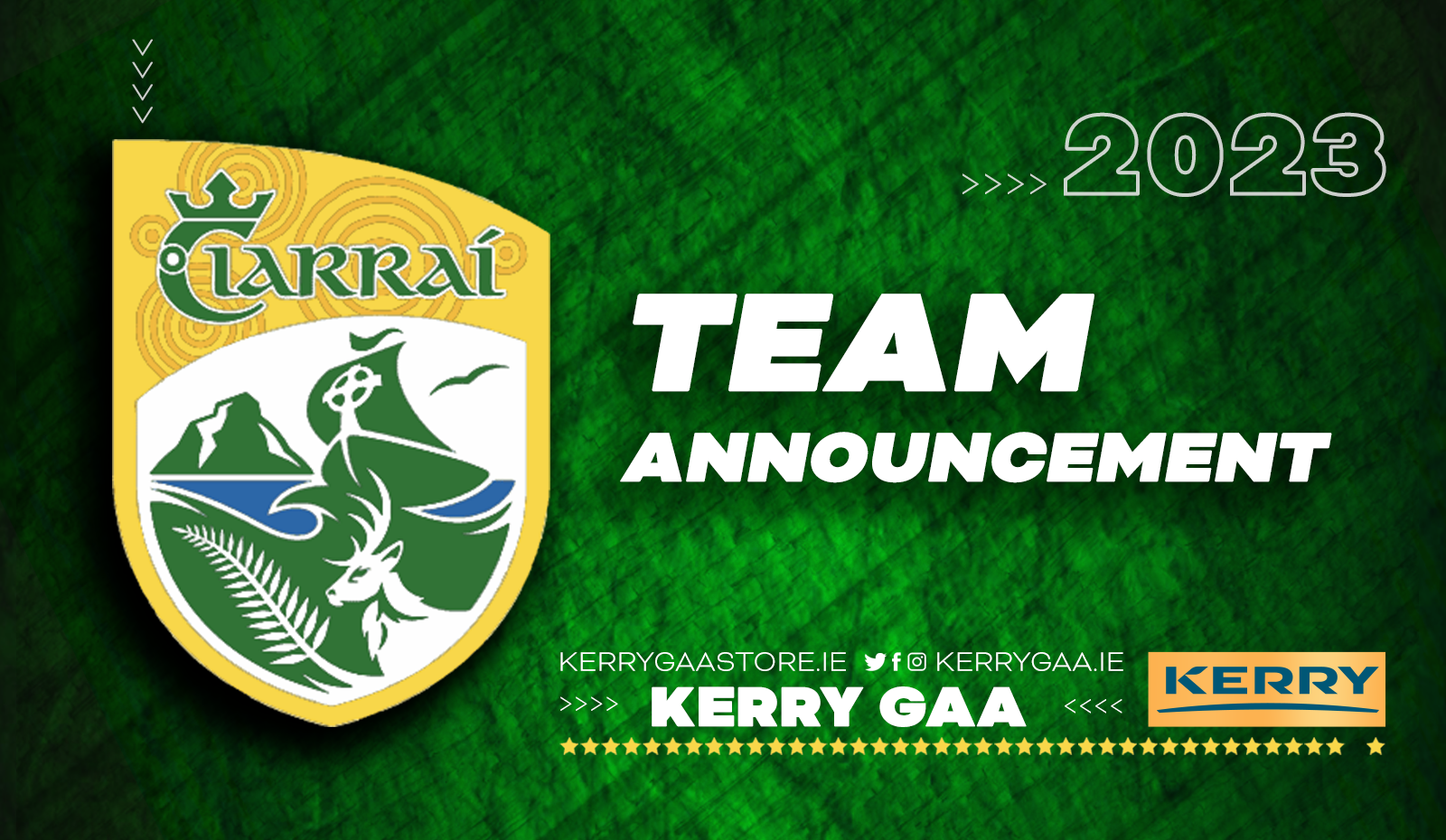 Team Announcement: Kerry vs Dublin – U20 Football League
