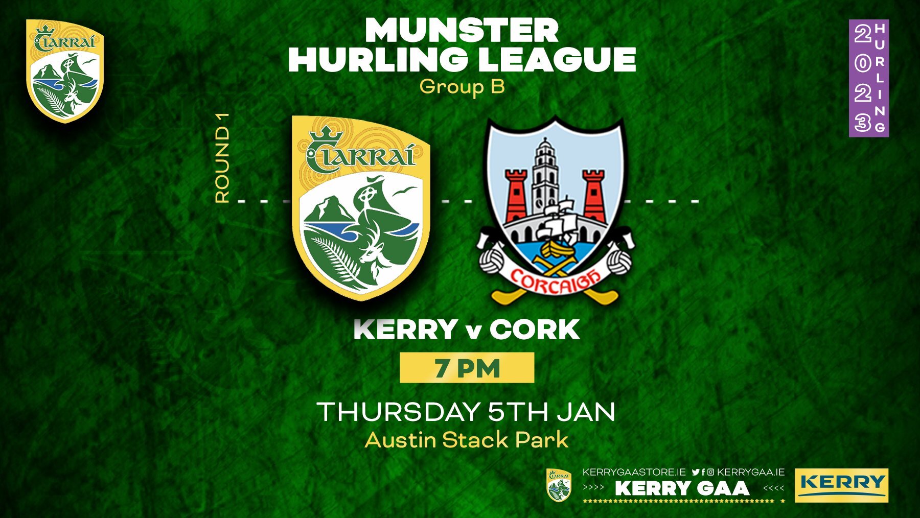 2023 Co-Op Superstores Munster Hurling League – Kerry vs Cork