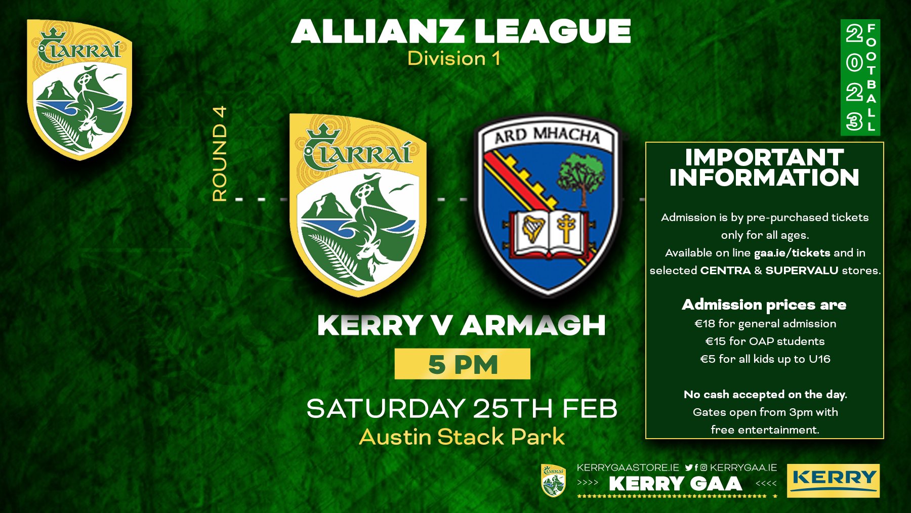 Kerry vs Armagh – Match Details & Information