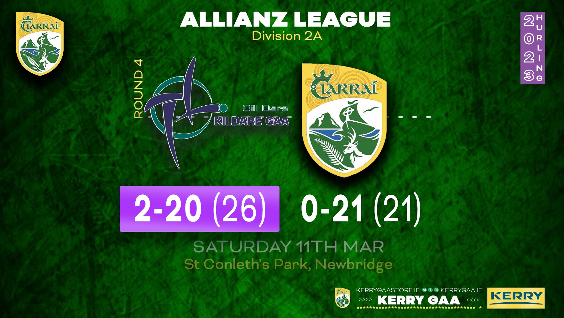 Defeat for Kerry Hurlers in Kildare