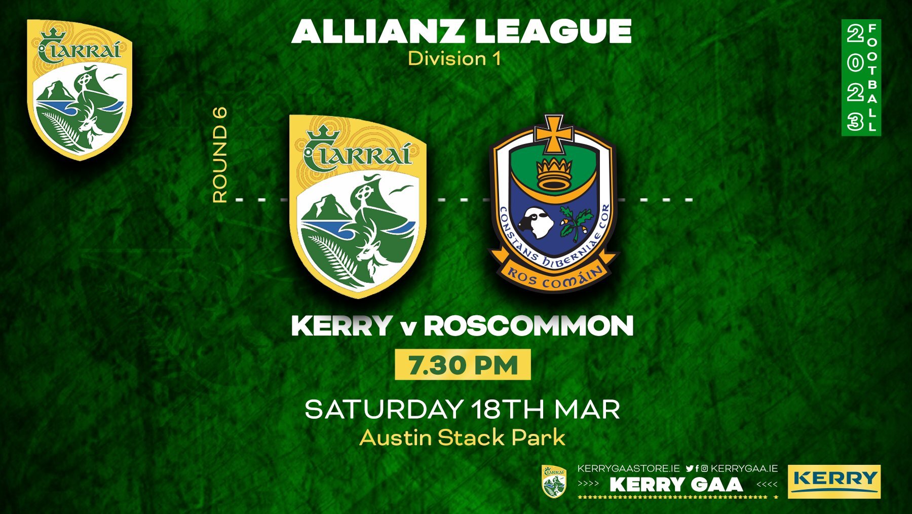 Kerry vs Roscommon – Allianz Football League