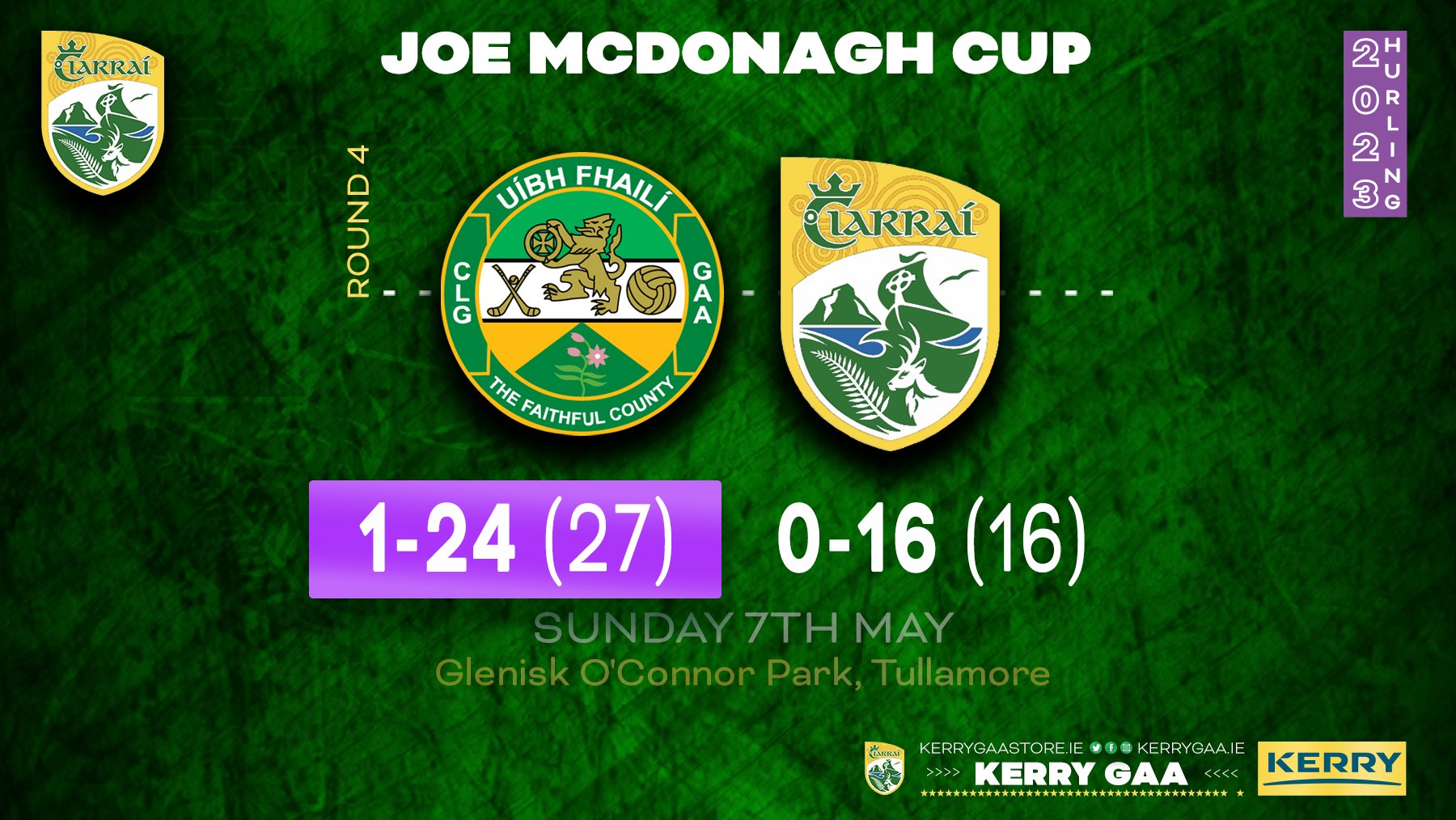 Defeat for Kerry in Joe McDonagh Cup