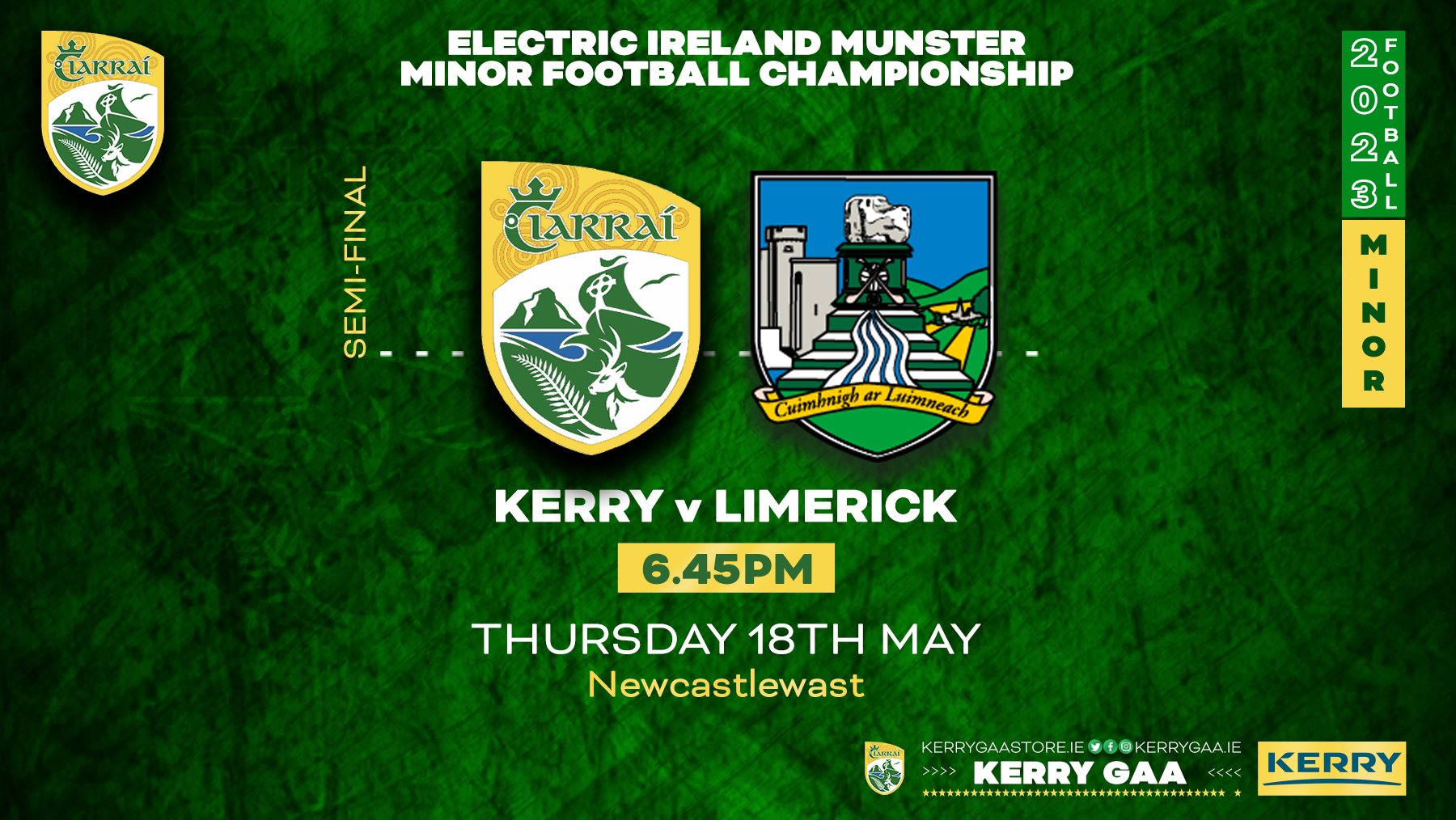 Keane's SuperValu Minor Football League - Fixtures - Kerry GAA