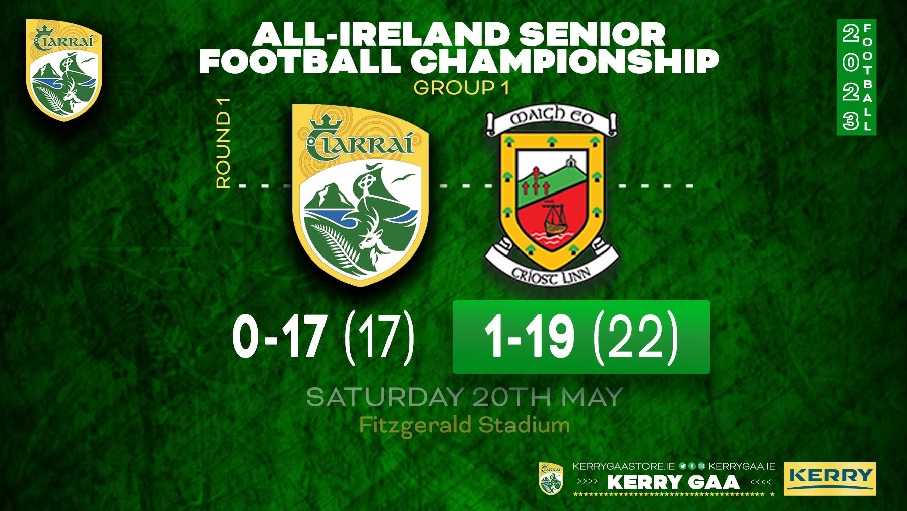 Defeat for Kerry in All-Ireland SFC