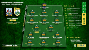 Kerry GAA - minor football championship 2023 quarter final team website 3