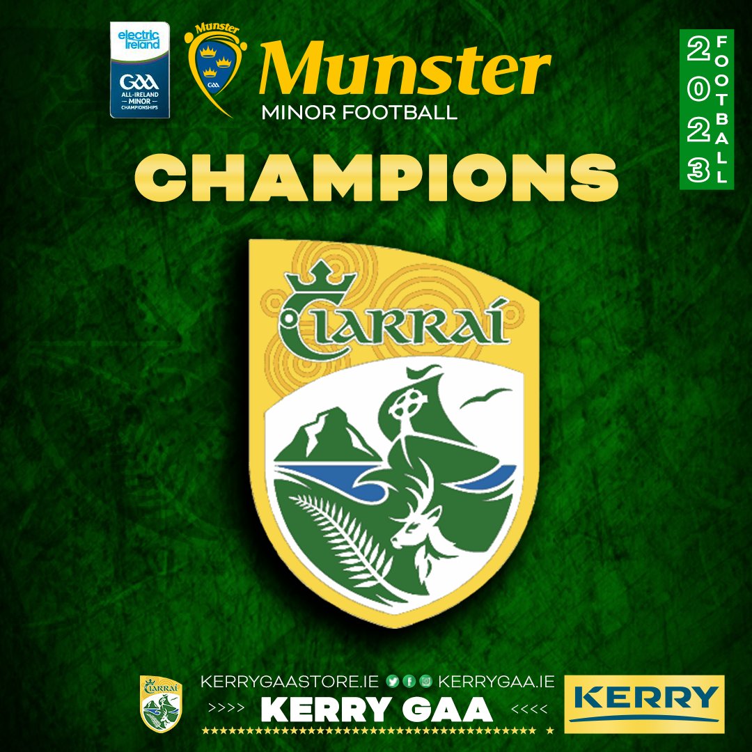 Kerry are Electric Ireland Munster Minor Champions!
