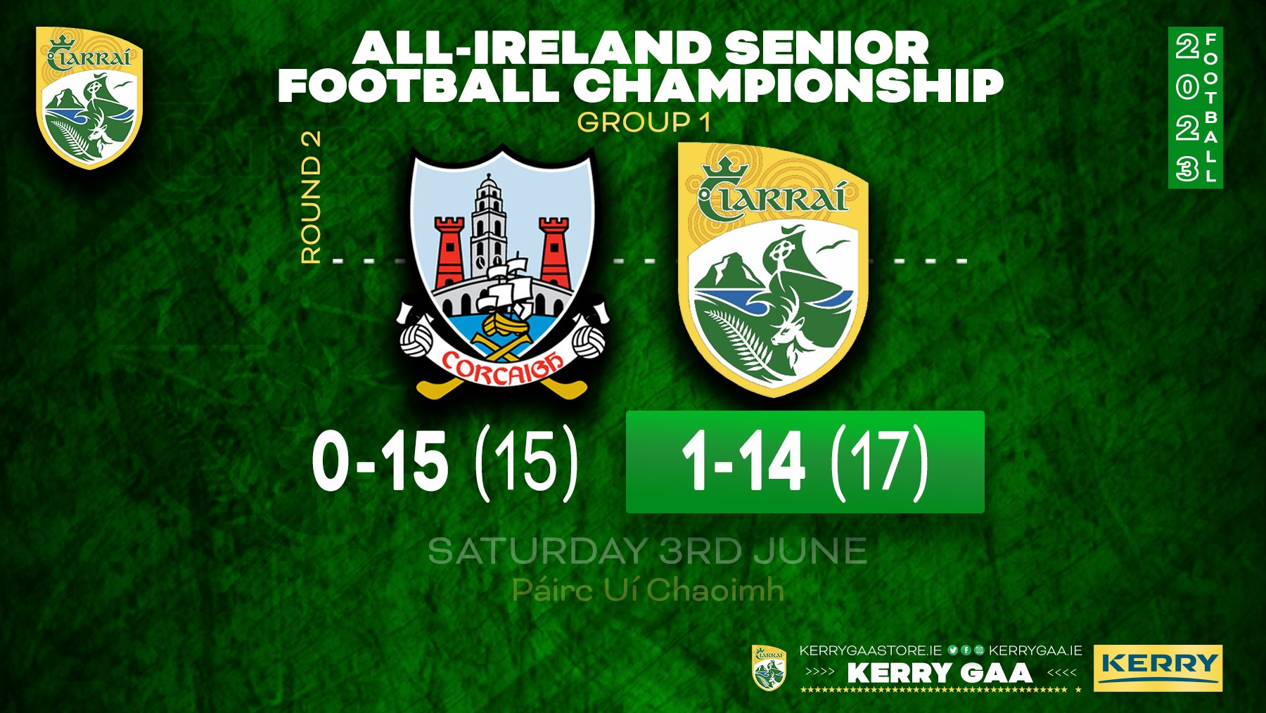Kerry secure win over Cork in All-Ireland SFC