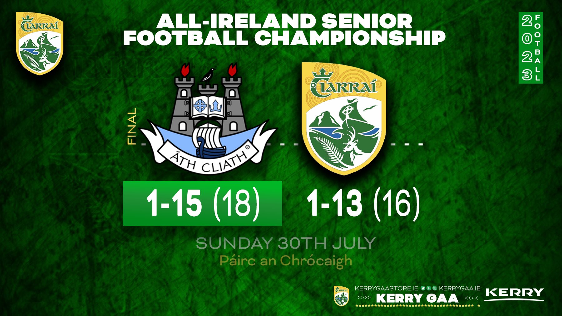 Heartbreak for the Kingdom in All-Ireland SFC Final