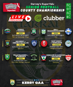 Kerry GAA - live stream round 3 county senior football championship 2023