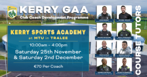 Kerry GAA - coaching programme 1
