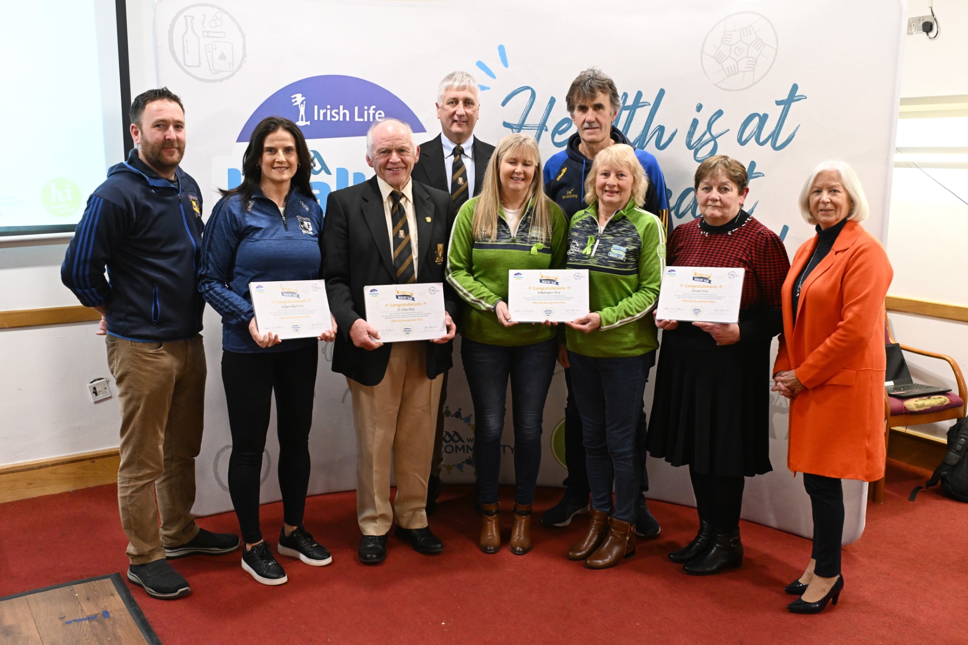G.A.A. Healthy Club Phase 5, Accreditation awards for Kerry Clubs