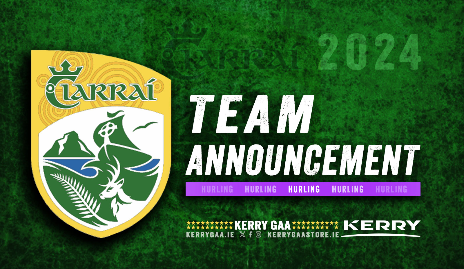 Team Announcement: Kerry vs Tipperary – MHL
