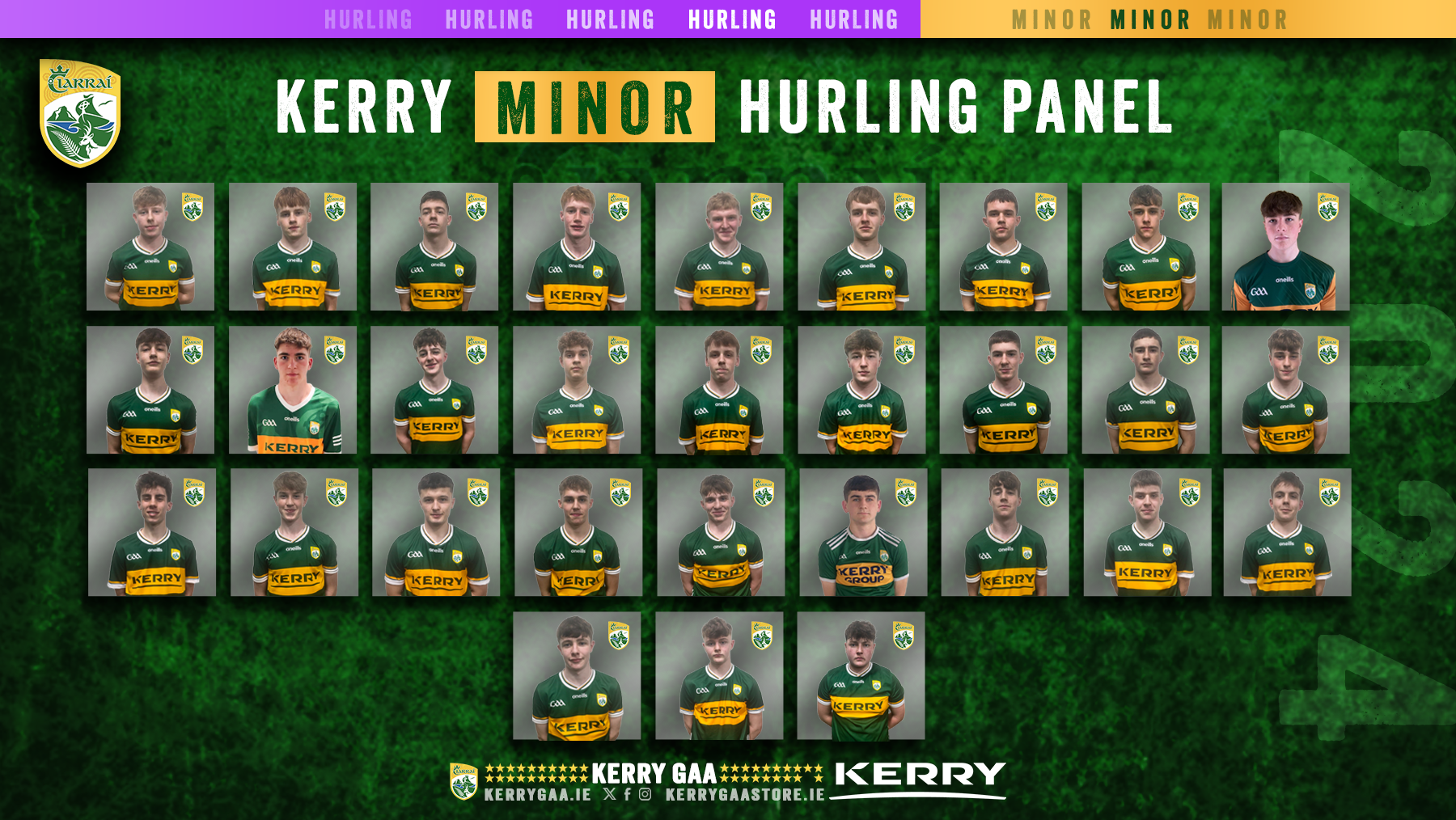 2024 Kerry Minor Hurling Panel