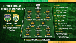 Kerry GAA - minor football 2024 munster semi final website